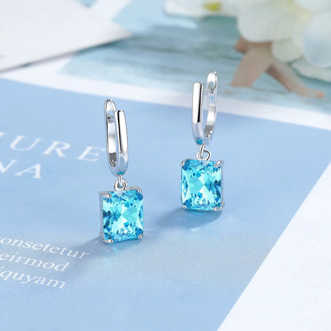 New 925 Sterling Silver Earrings AAA Zircon Earring