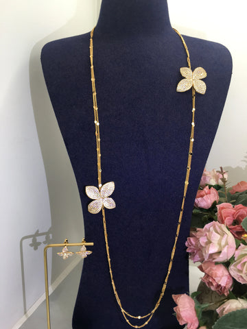 ACCKINGTrendy Fashion2PCS Luxury Waterdrop Indian Jewelry Sets For Women Wedding Party Indian Dubai Bridal jewelry Set