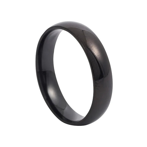 Fashion Simple Smooth Stainless Steel Ring