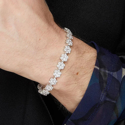 Full Moissanite Diamond Tennis Bracelet