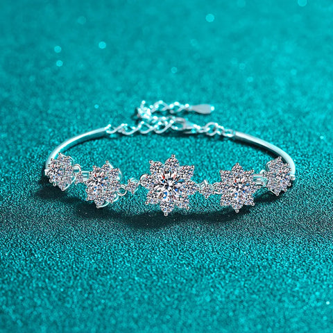 Moissanite PT950 Platinum Bracelet