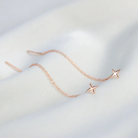 Trendy Long Wire Tassel Thread Chain Climb