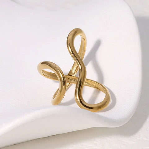 Stainless Steel Gold Color Rings