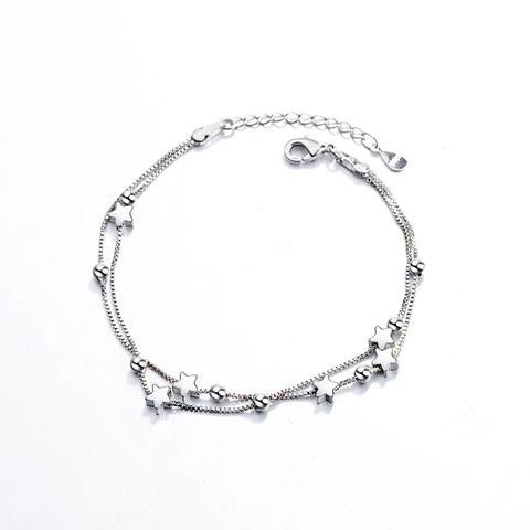 VENTFILLE 925 Stamp Silver Color Star Bracelet