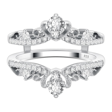 925 Sterling Silver Vintage Crown Ring