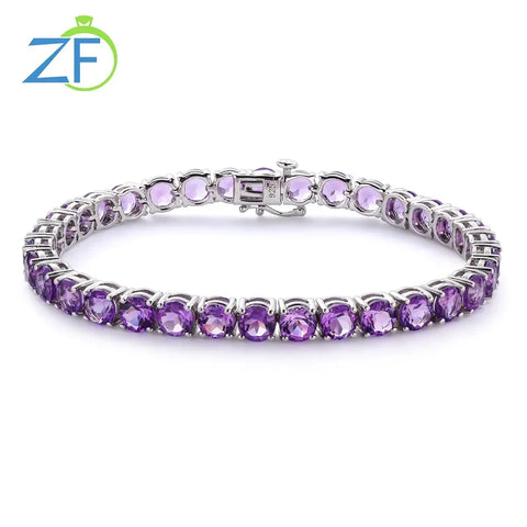 GZ ZONGFA Original 925 Sterling Silver Tennis Bracelet