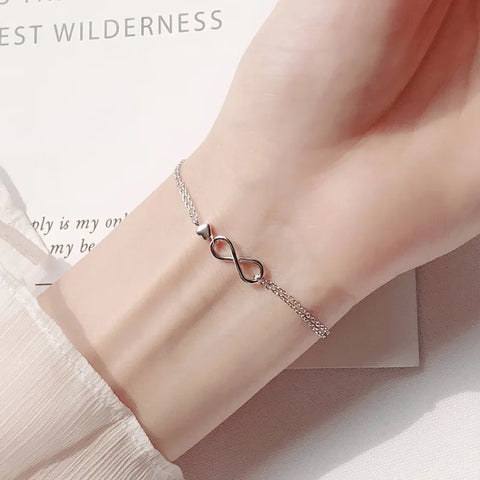 VENTFILLE 925 Silver Diamond-Studded Butterfly Bracelet