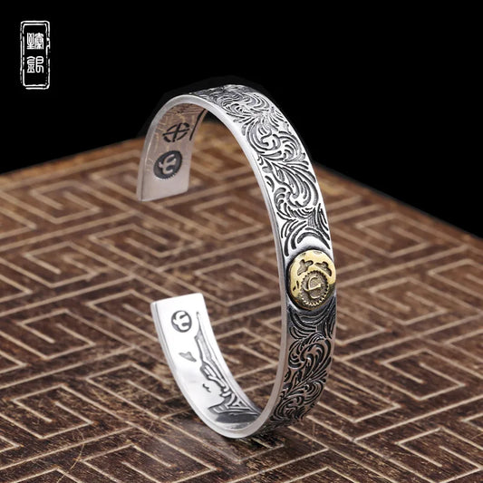 Vintage Tangcao Flying Eagle Open Bracelet
