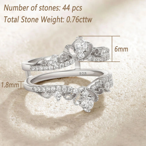 925 Sterling Silver Vintage Crown Ring