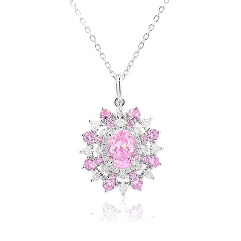 Wong Rain 100% 925 Sterling Silver Sparkling Lab Sapphire High Carbon Diamond Gems Pendant/Necklace/Earrings/Rings Jewelry Sets