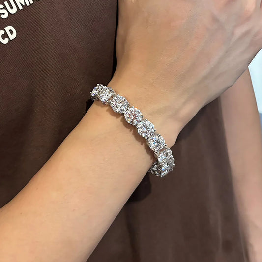 Big Moissanite Tennis Bracelet