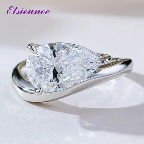 Pear Cut 925 Sterling Silver 7*11MM 2ct