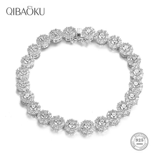 S925 Silver Zircon Tennis Bracelets