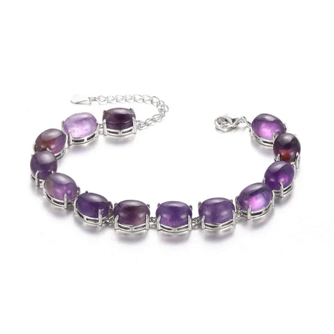 Natural Amethyst Labradorite Turquoise Bracelet