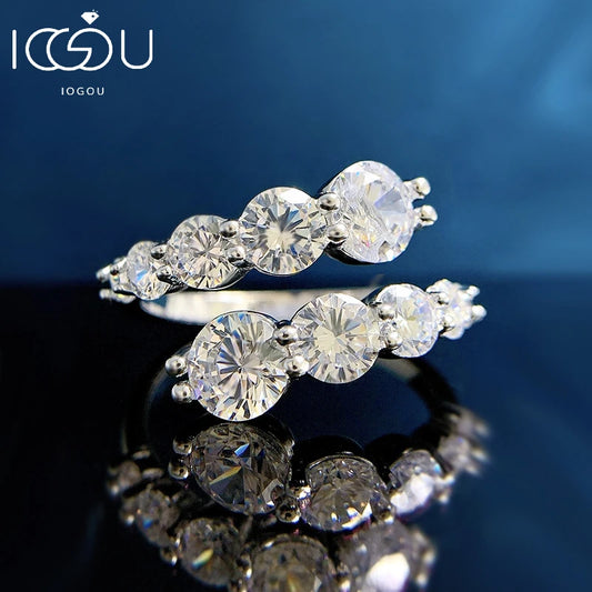 3.26cttw All Moissanite Rings