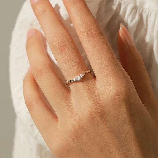 MODIAN Simple Eternity Moissanite Ring
