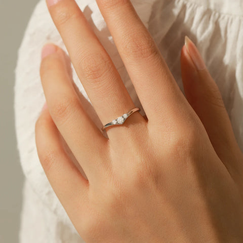 MODIAN Simple Eternity Moissanite Ring
