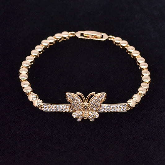 Zircon Butterfly Bracelet