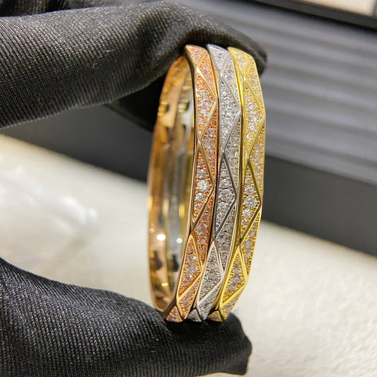 Asymmetric Inlaid Zircon Women's Bracelet