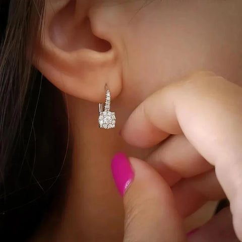 AINUOSHI Women's Earrings luxury 925 Sterling Silver
