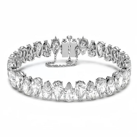 S925 sterling silver octagonal cut bracelet