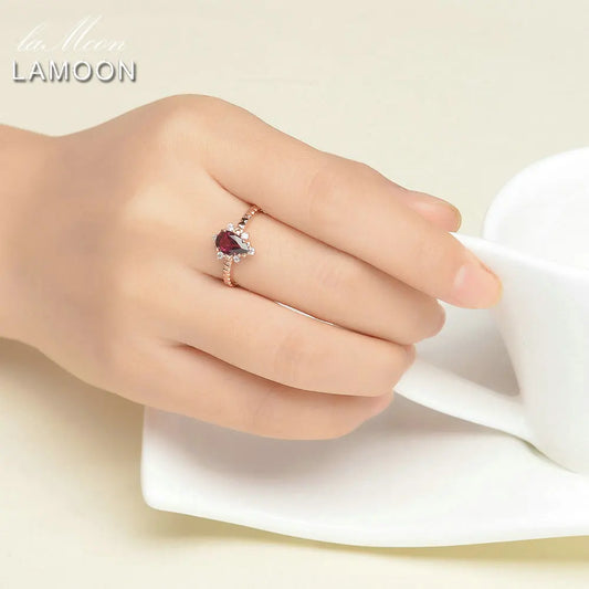 LAMOON 925 Sterling Silver Ring