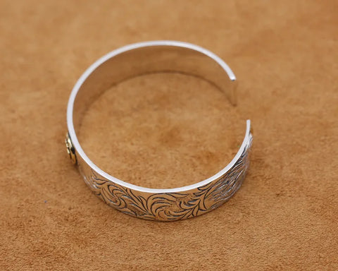 S925 sterling silver ornament vintage Thai silver bracelet