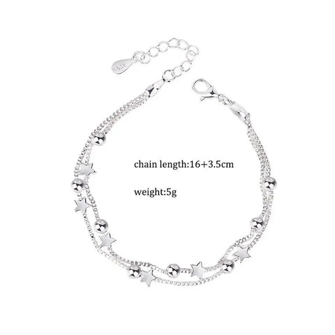 Double Layers Stars Beads Bracelets
