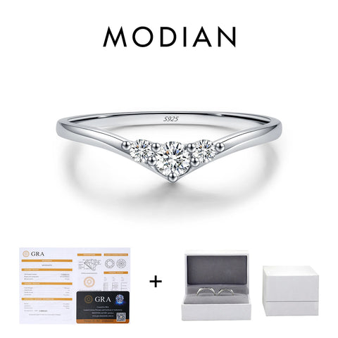 MODIAN Simple Eternity Moissanite Ring