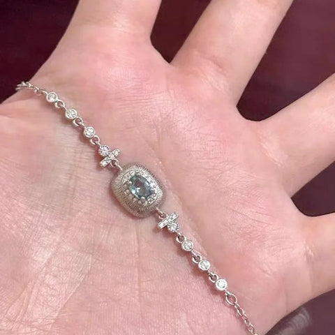light blue gemstone bracelet