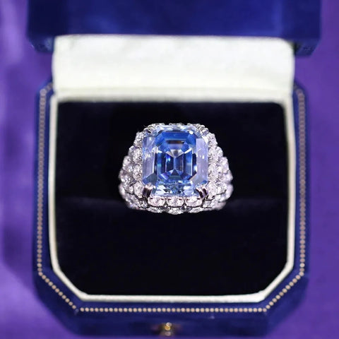 Wong Rain 925 Sterling Silver Emerald Cut 14*16 MM
