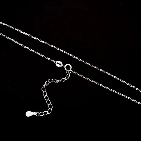 S925 Sterling Silver Heart Shaped Necklace Pendant Clavicle Chain Valentine's Day Birthday Gift Matching Couple Jewelry