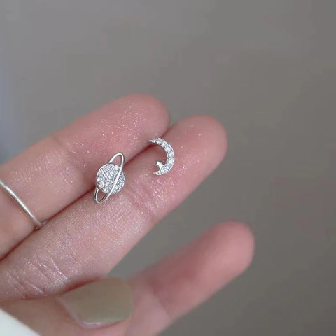 New Fashion Pentagram Asymmetric Long Tassel Earring