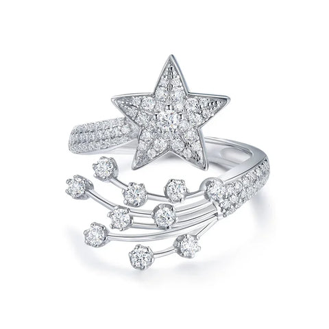 Follow Cloud Total 0.78ct Star Full Moissanite