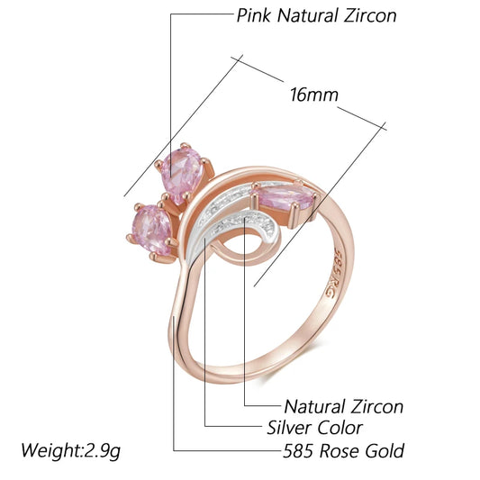 Kinel Hot Shiny Pink Natural Zircon Crystal
