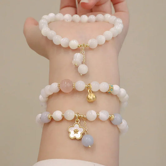 Natural White Mother-of-Pearl Bracelet