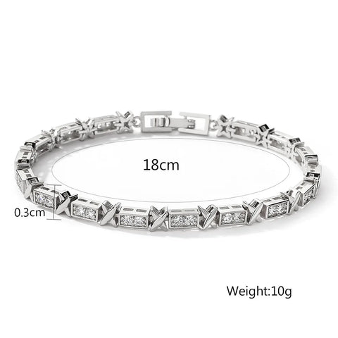 charm adjustable open Light luxury zircon bracelet
