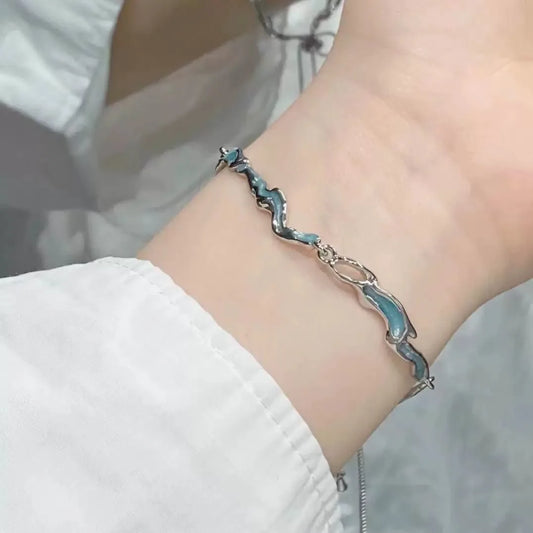 Silver Color Zircon Bracelet