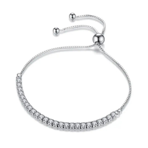Real 3MM D VVS Moissanite Tennis Bracelet