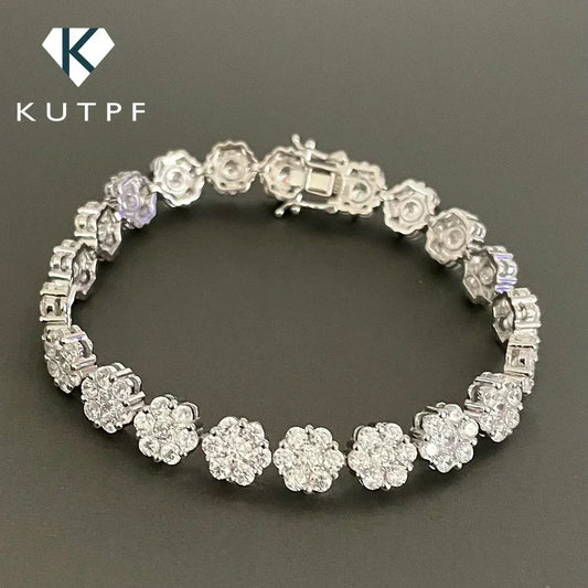 Full Moissanite Diamond Tennis Bracelet
