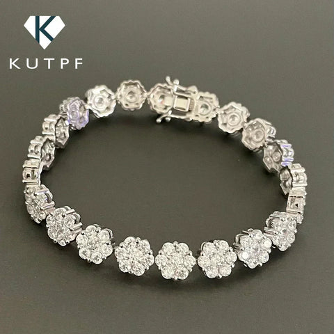 Full Moissanite Diamond Tennis Bracelet