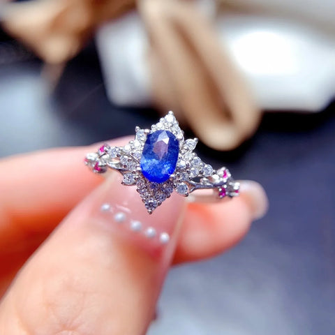 The New S925 Sterling Silver Sapphire Ring
