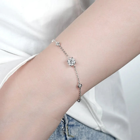 Bracelet 925 Silver Wedding Jewelry
