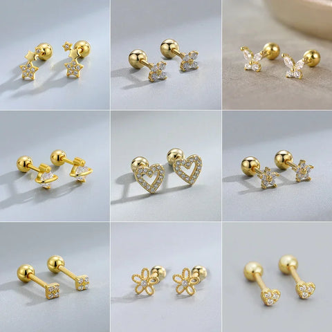 New Fashion Heart Stud Earrings