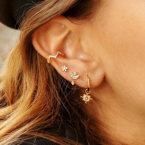 2022 New Design Stainless Steel Minimal Hoop Earrings