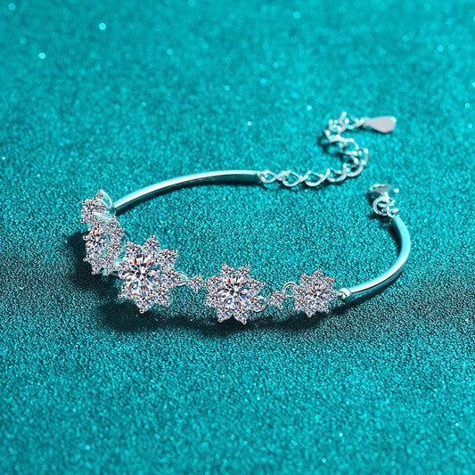 Moissanite PT950 Platinum Bracelet