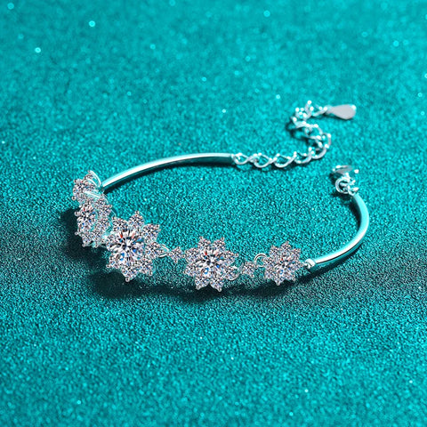 Moissanite PT950 Platinum Bracelet