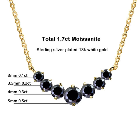 JoyceJelly All D VVS1 Moissanite Necklace