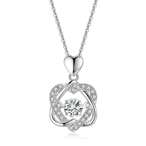 0.5 Carat Real Moissanite Pendant Necklace