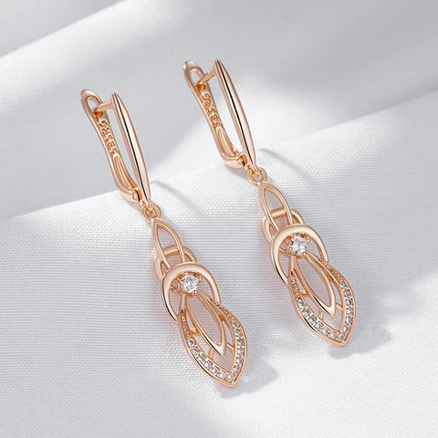 Kinel Fashion Glossy Hollow Geometry Drop Earring